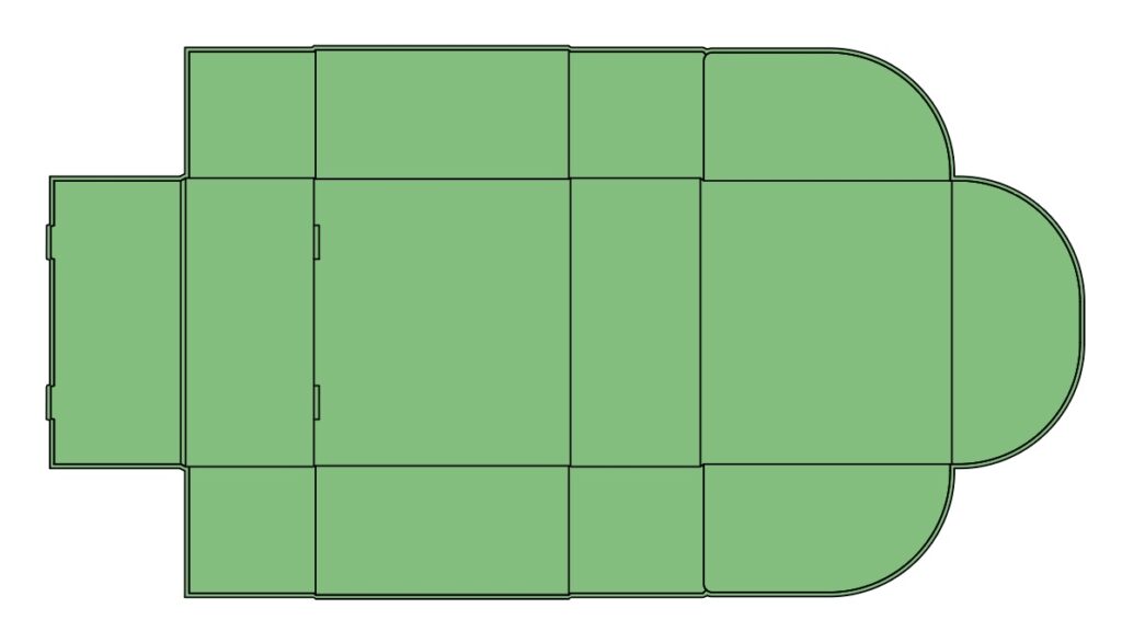 「展開図」レイヤーのロックを解除し、完成。