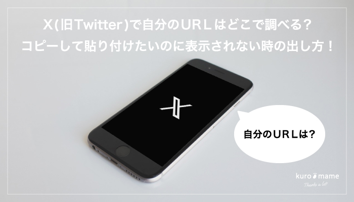 X(旧Twitter)で自分のURLはどこで調べる？コピーして貼り付けたいのに表示されない時の出し方！